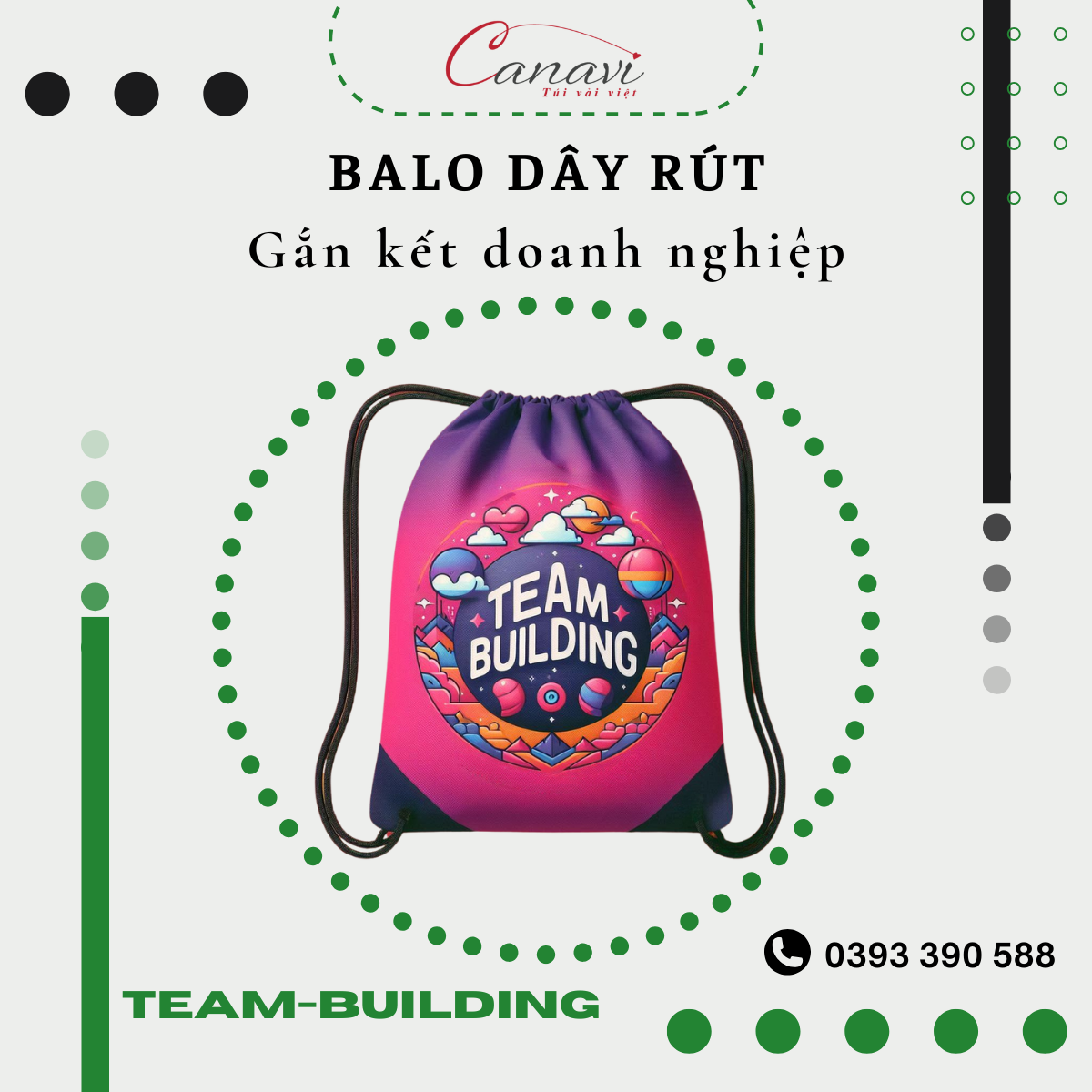 Vì sao balo dây rút trở thành quà tặng team-building?