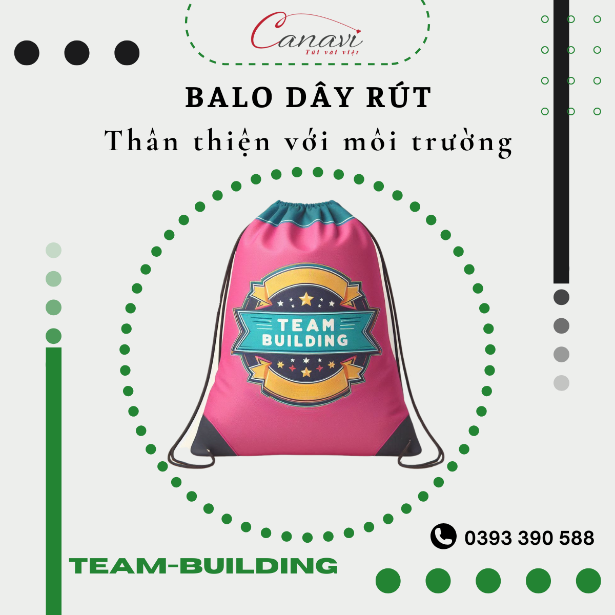 Vì sao balo dây rút trở thành quà tặng team-building?