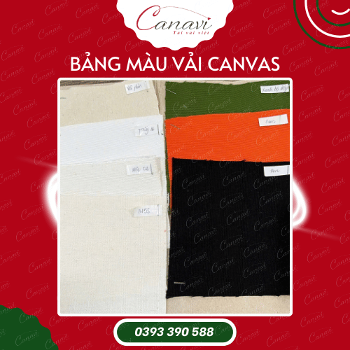 Bảng màu vải canvas (vải bố)