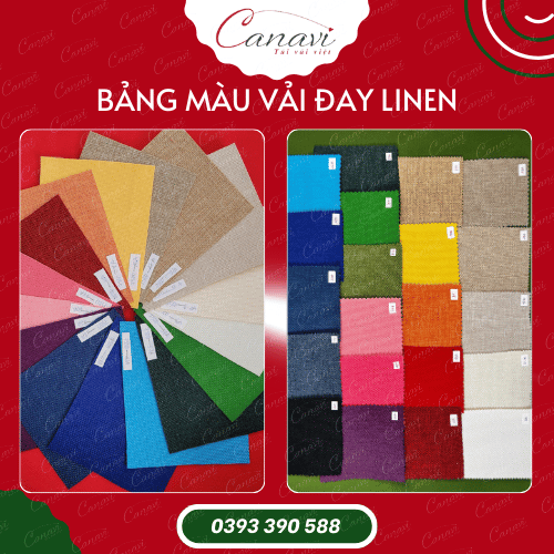 Bảng màu vải đay linen