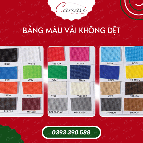 Bảng màu vải không dệt