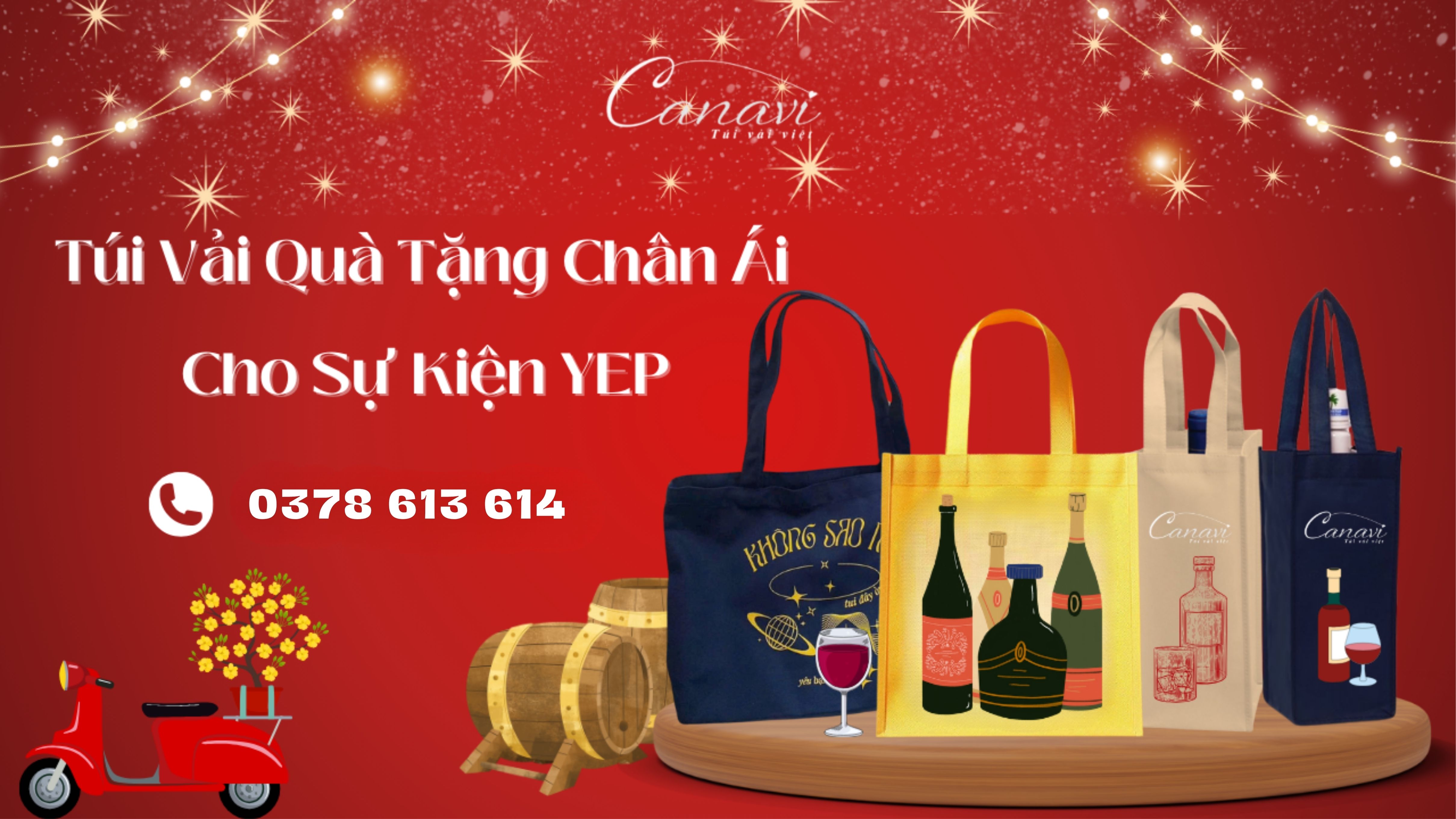 BST Túi Vải Quà Tặng Chân Ái Cho Liên Hoan Cuối Năm Của Doanh Nghiệp (YEP)