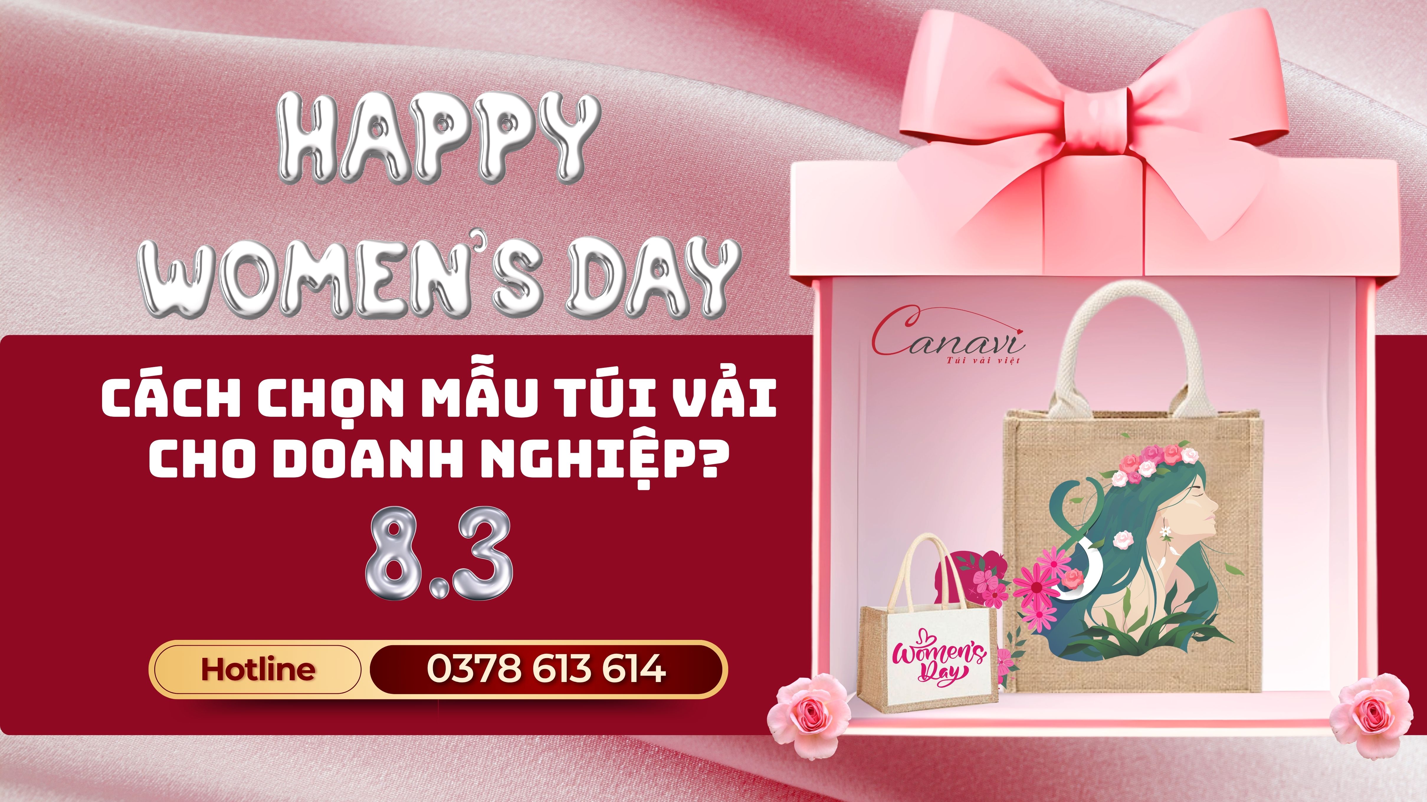 Cách chọn mẫu túi vải quà tặng 8/3 phù hợp cho doanh nghiệp?