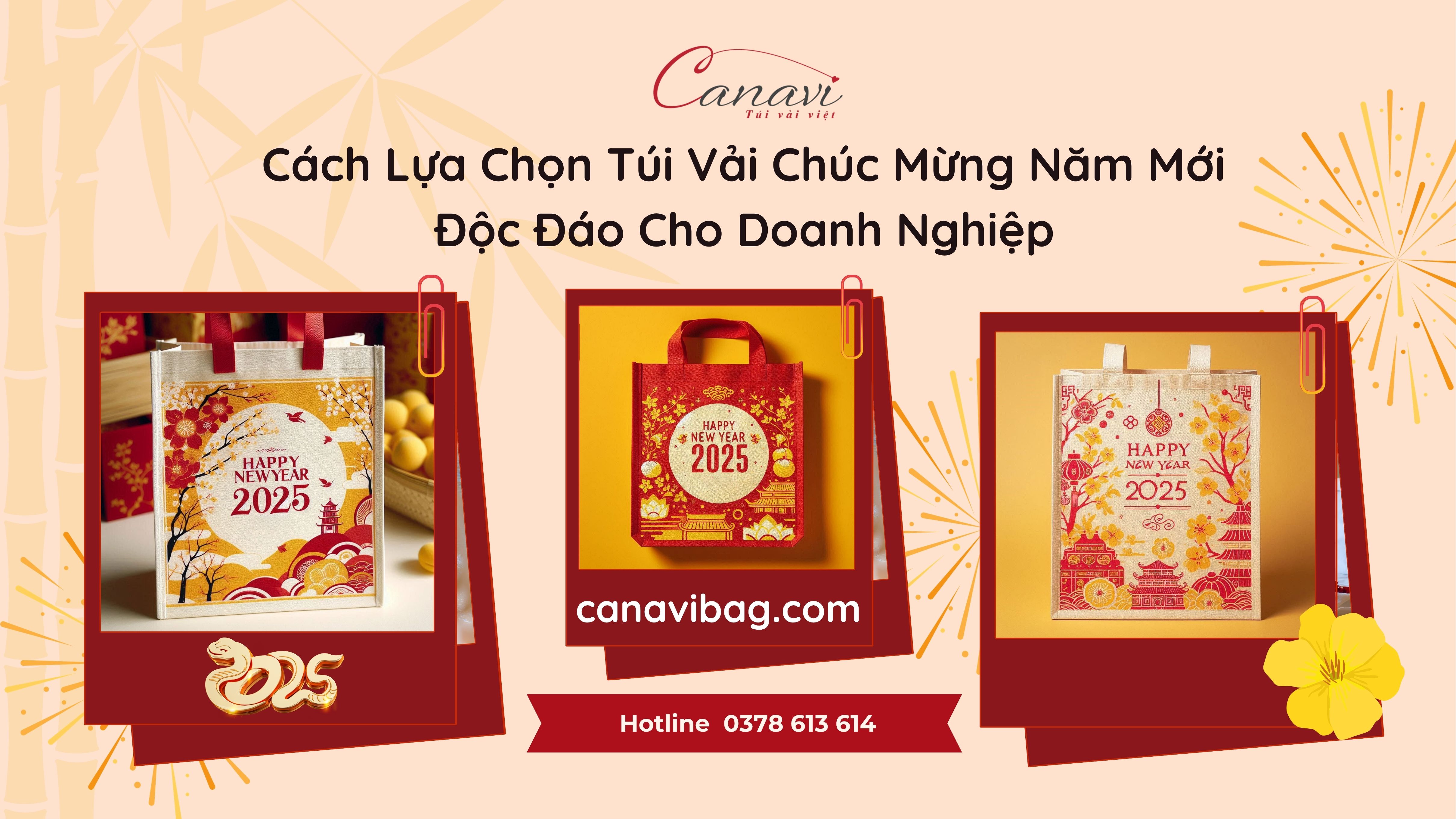 Cách lựa Chọn Túi Vải Chúc Mừng Năm Mới Độc Đáo Cho Doanh Nghiệp