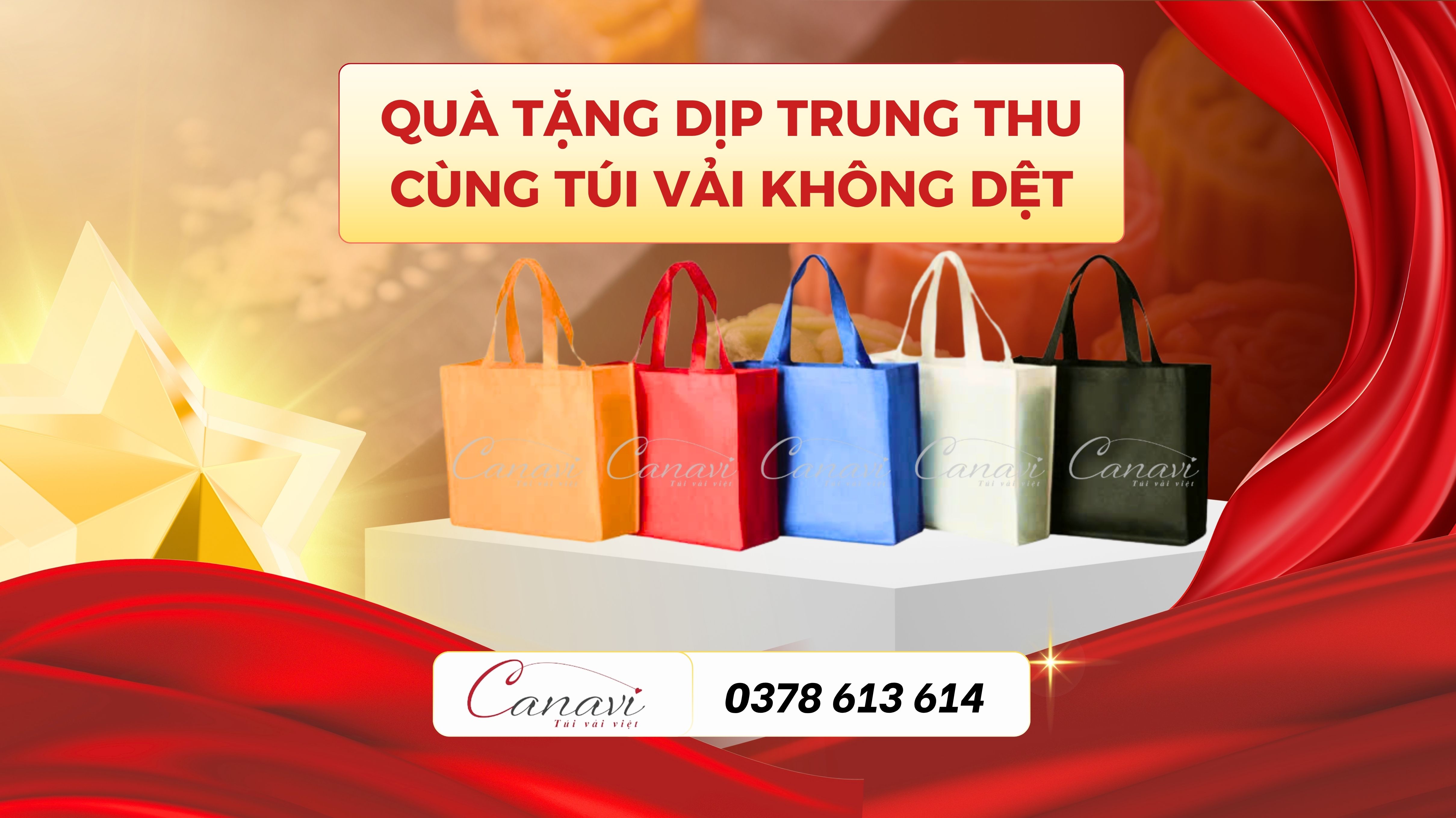 Cách Top các Thương hiệu hàng đầu VN đón đầu quà tặng trung thu với dàng sản phẩm túi vải không dệt