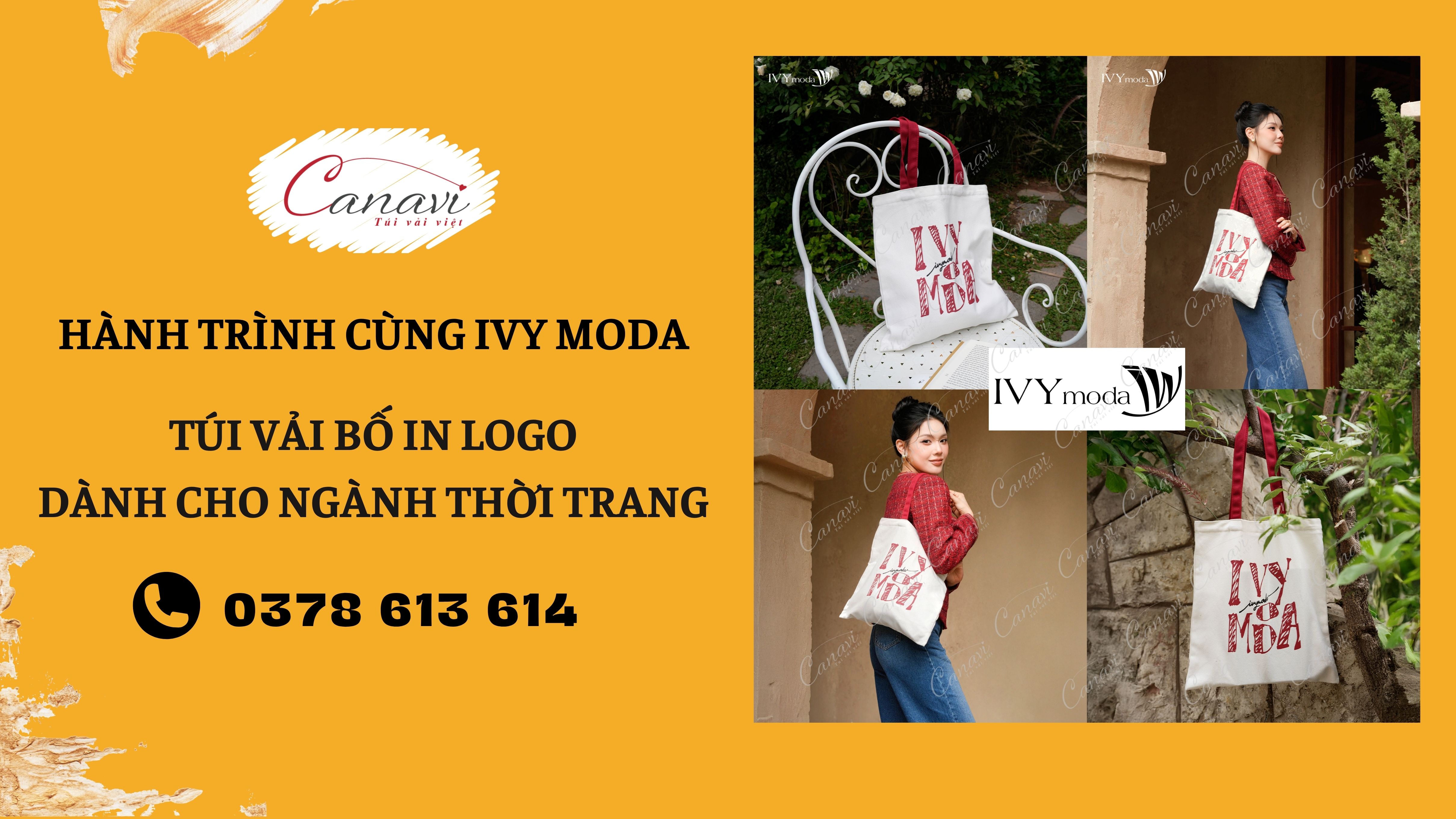 CASESTUDY: TÚI VẢI BỐ IN LOGO - CÔNG CỤ BÁN HÀNG & TRUYỀN THÔNG HIỆU QUẢ CHO CỬA HÀNG THỜI TRANG IVY MODA