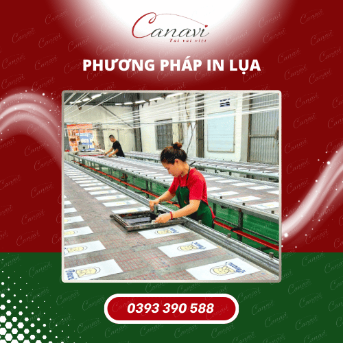 Công nghệ in lụa túi vải bố - túi canvas - túi vải tote hiện đại