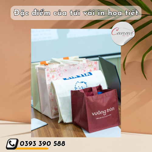 Đặc điểm của túi vải in họa tiết