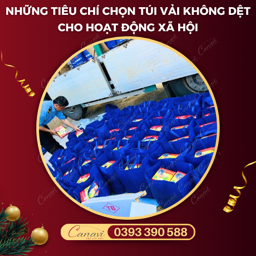 Những tiêu chí doanh nghiệp cần biết về túi vải không dệt cho hoạt động xã hội