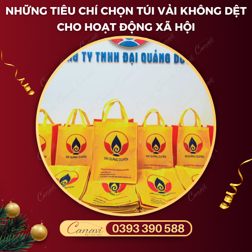 Những tiêu chí doanh nghiệp cần biết về túi vải không dệt cho hoạt động xã hội