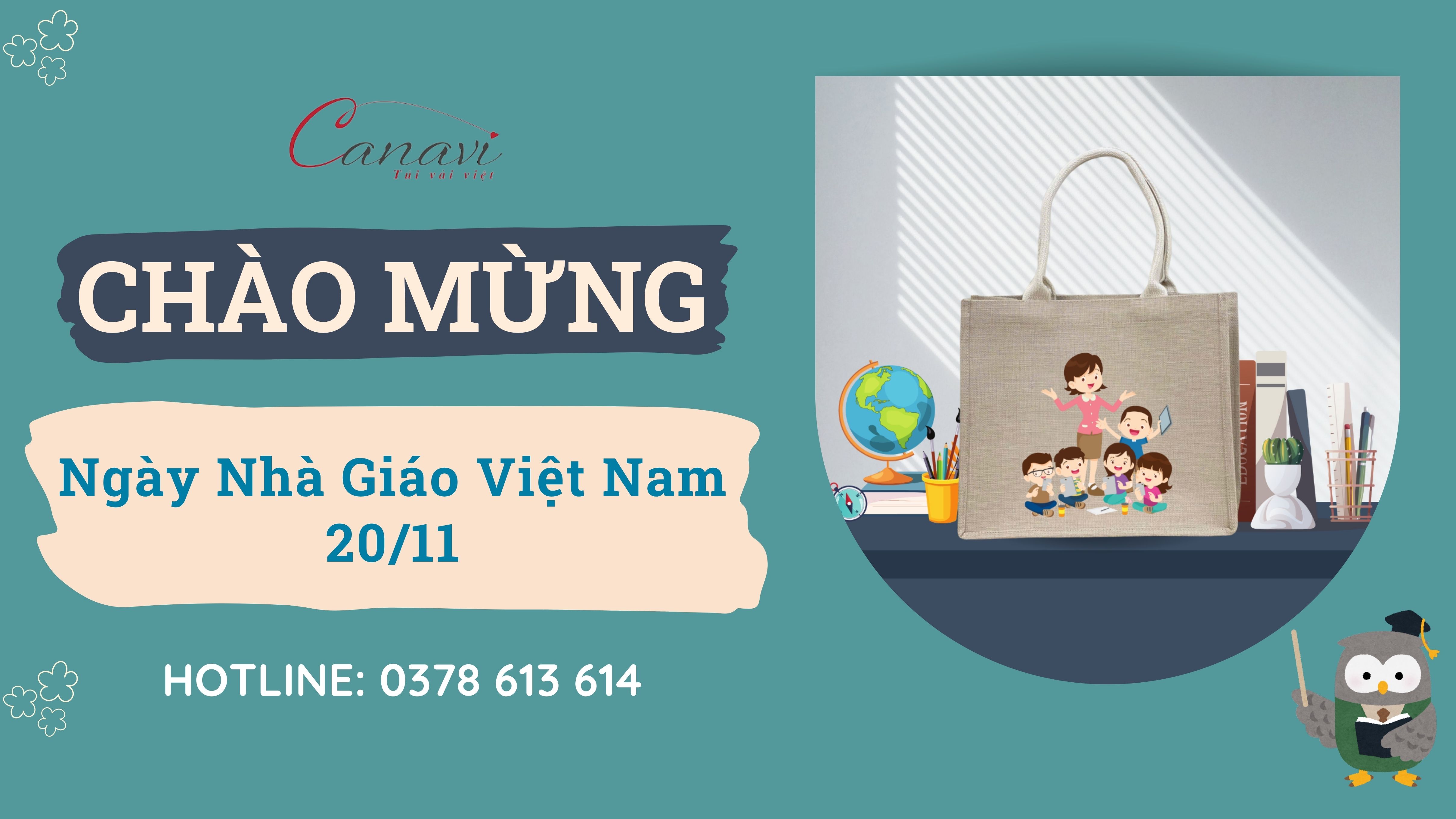 Đặt may túi vải đay cho Ngày Nhà Giáo – Giải pháp quà tặng tinh tế và bền vững