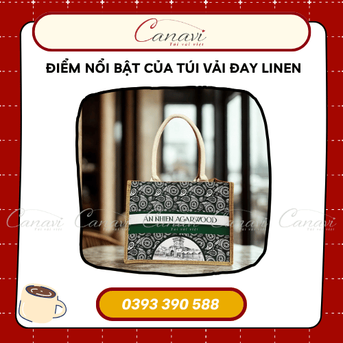 Đặc điểm nổi bật của túi vải đay linen làm quà tặng thương hiệu