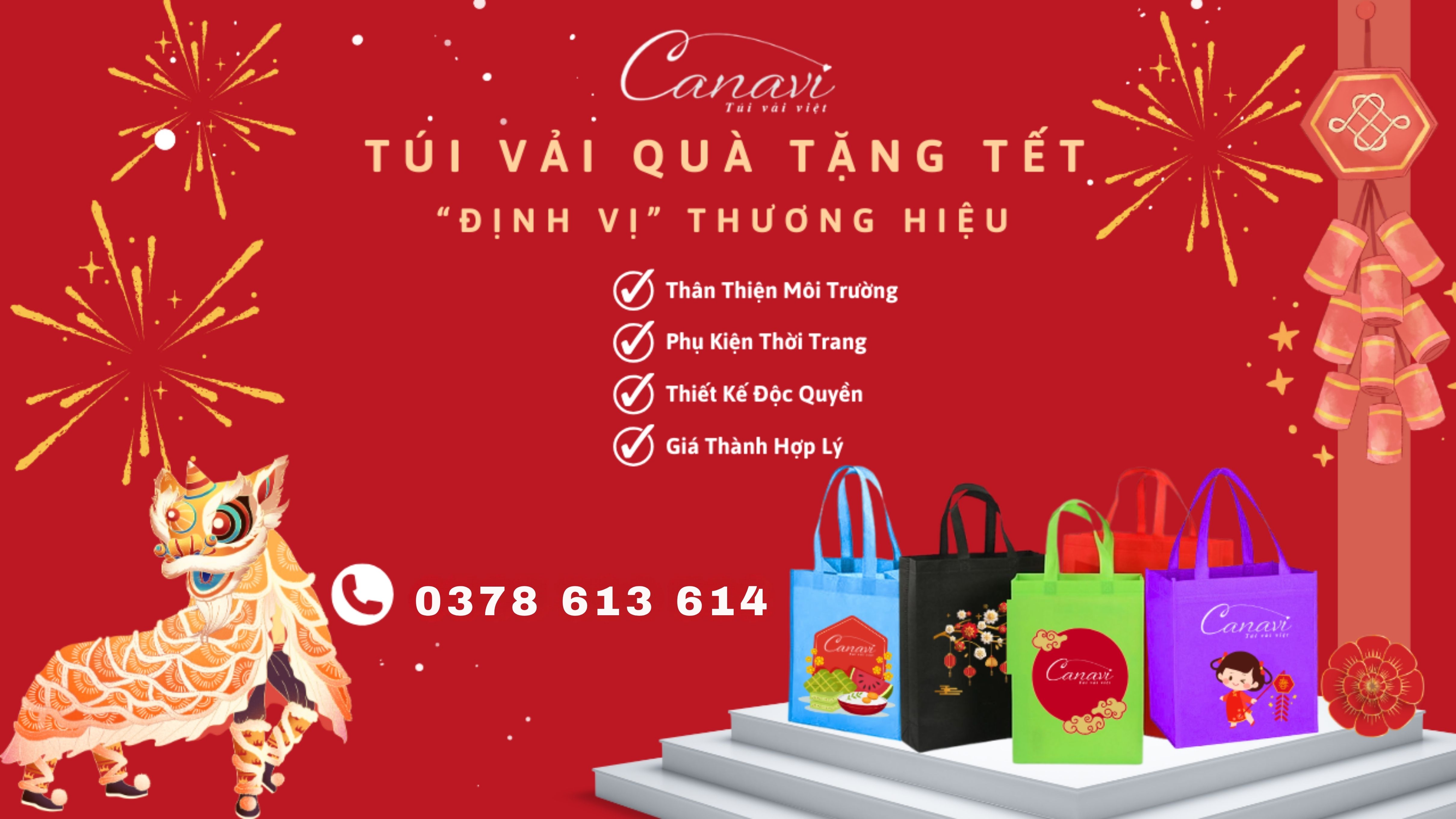Đổi mới bao bì, túi vải quà Tết – Nâng tầm thương hiệu trên thị trường