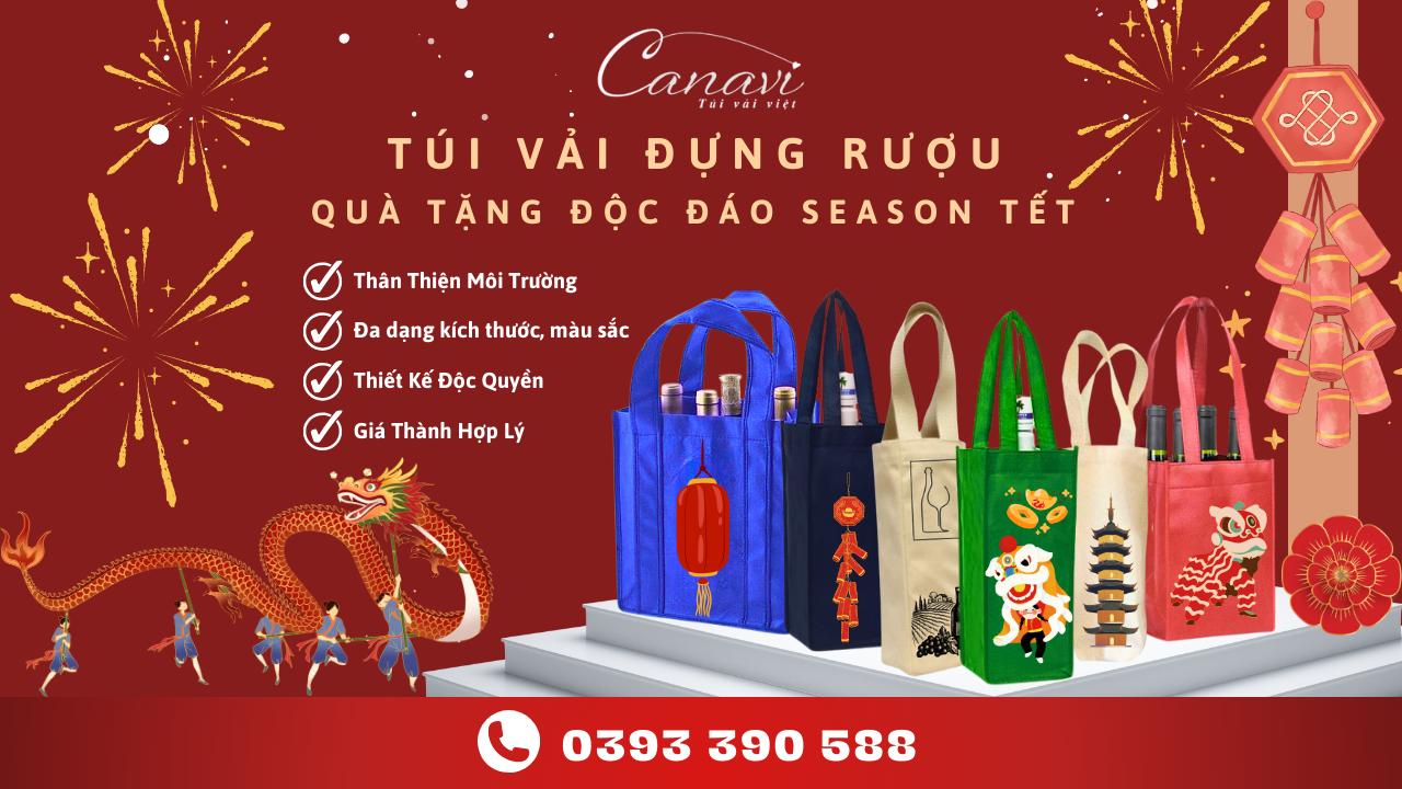 Túi Đựng Rượu – Quà Tặng Mùa Tết Độc Đáo Cho Khách Hàng