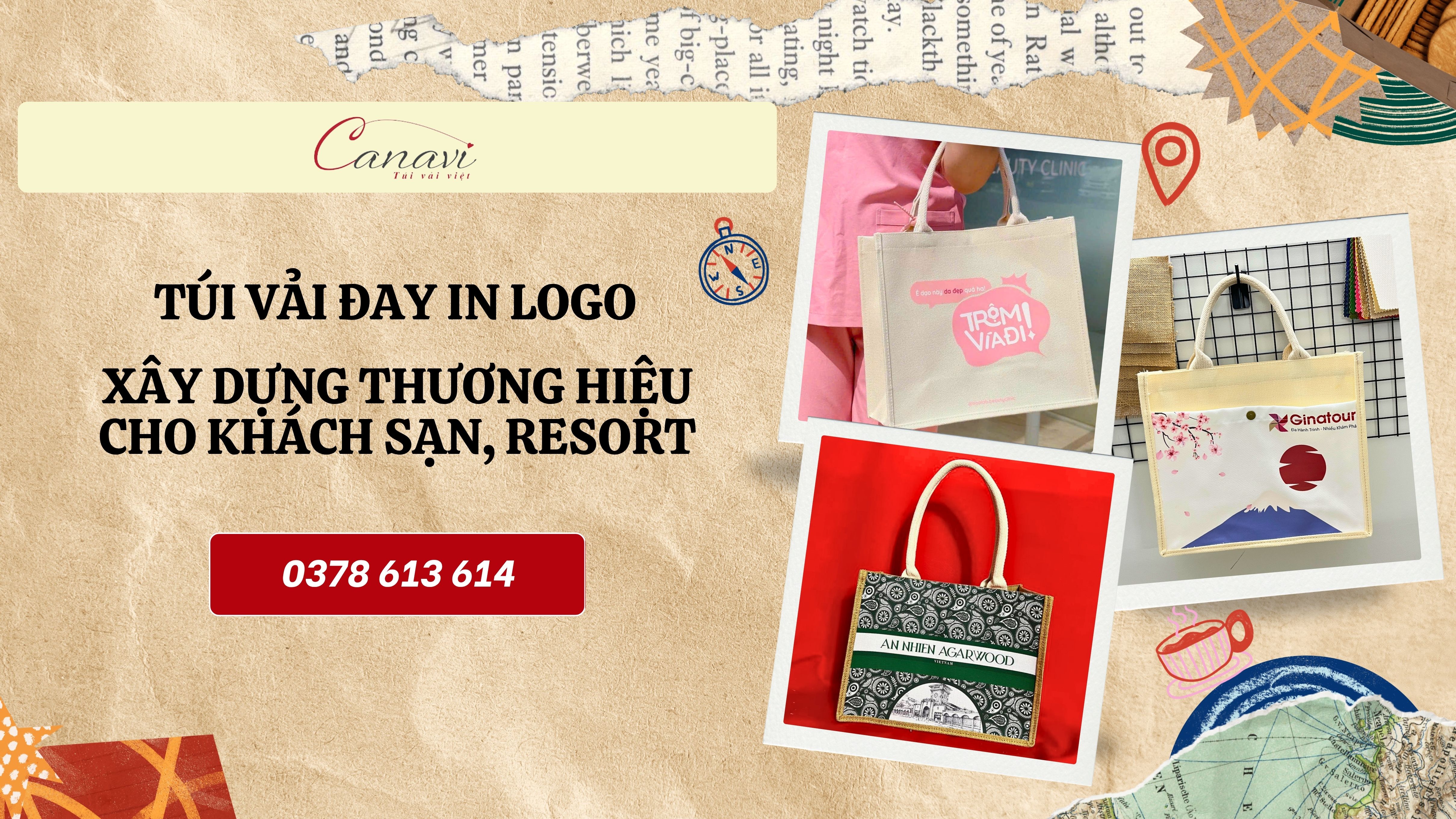 Du Lịch Xanh Cùng Túi Vải Đay, giải pháp xây dựng thương hiệu cho khách sạn, resort