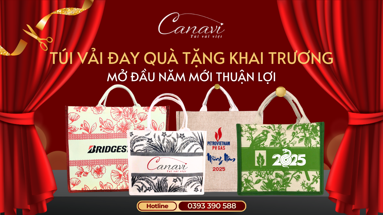 Túi vải đay quà tặng khai trương – Bí quyết mở đầu năm mới thuận lợi