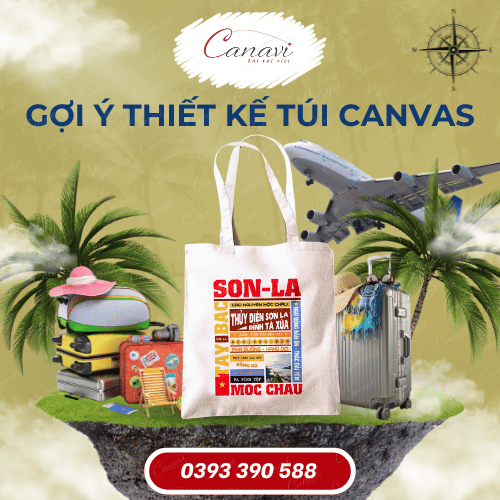 Xu hướng thiết kế túi canvas tại các điểm du lịch năm 2025