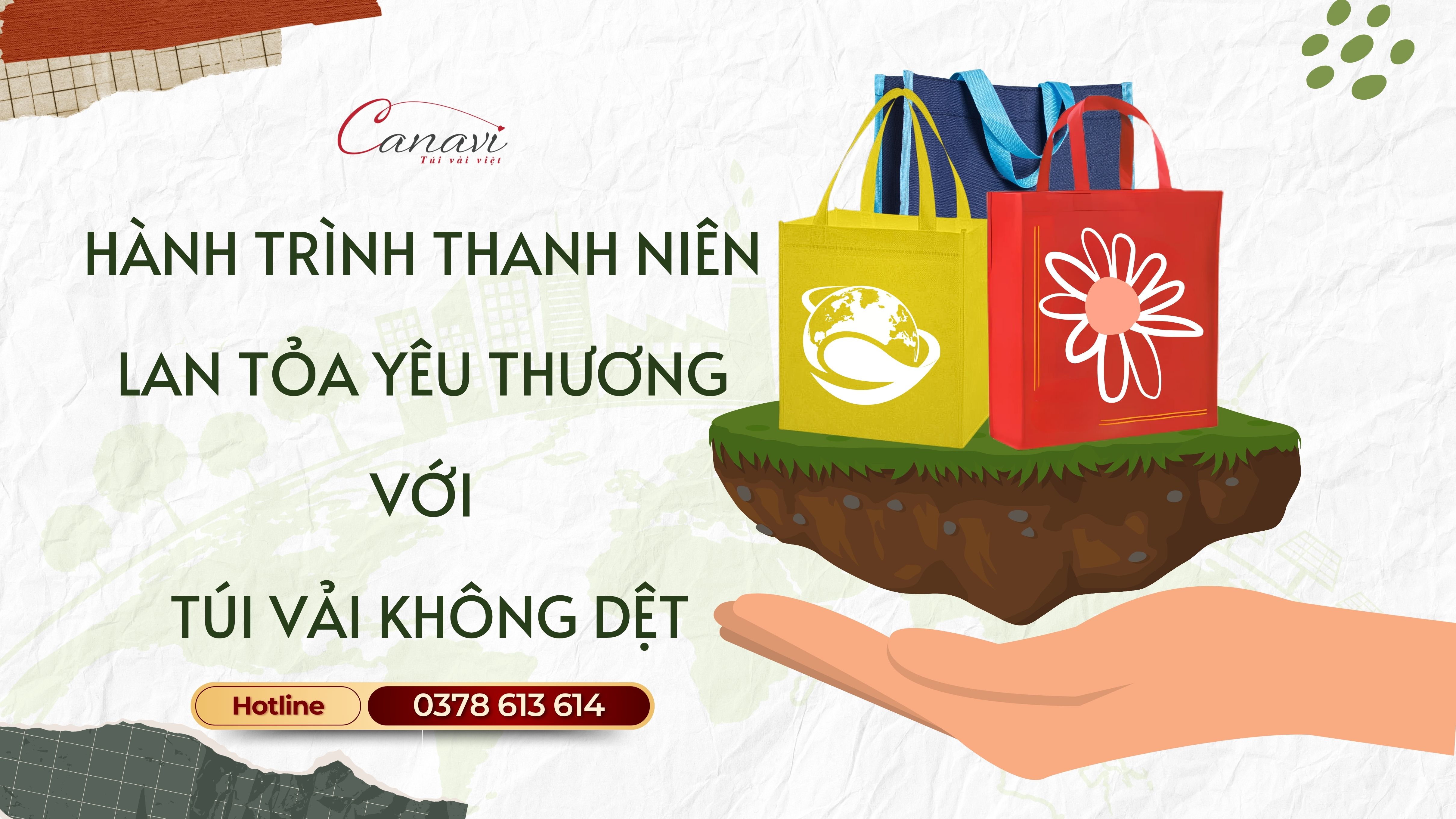 Hành trình tình nguyện của Thanh Niên lan tỏa yêu thương với túi vải không dệt