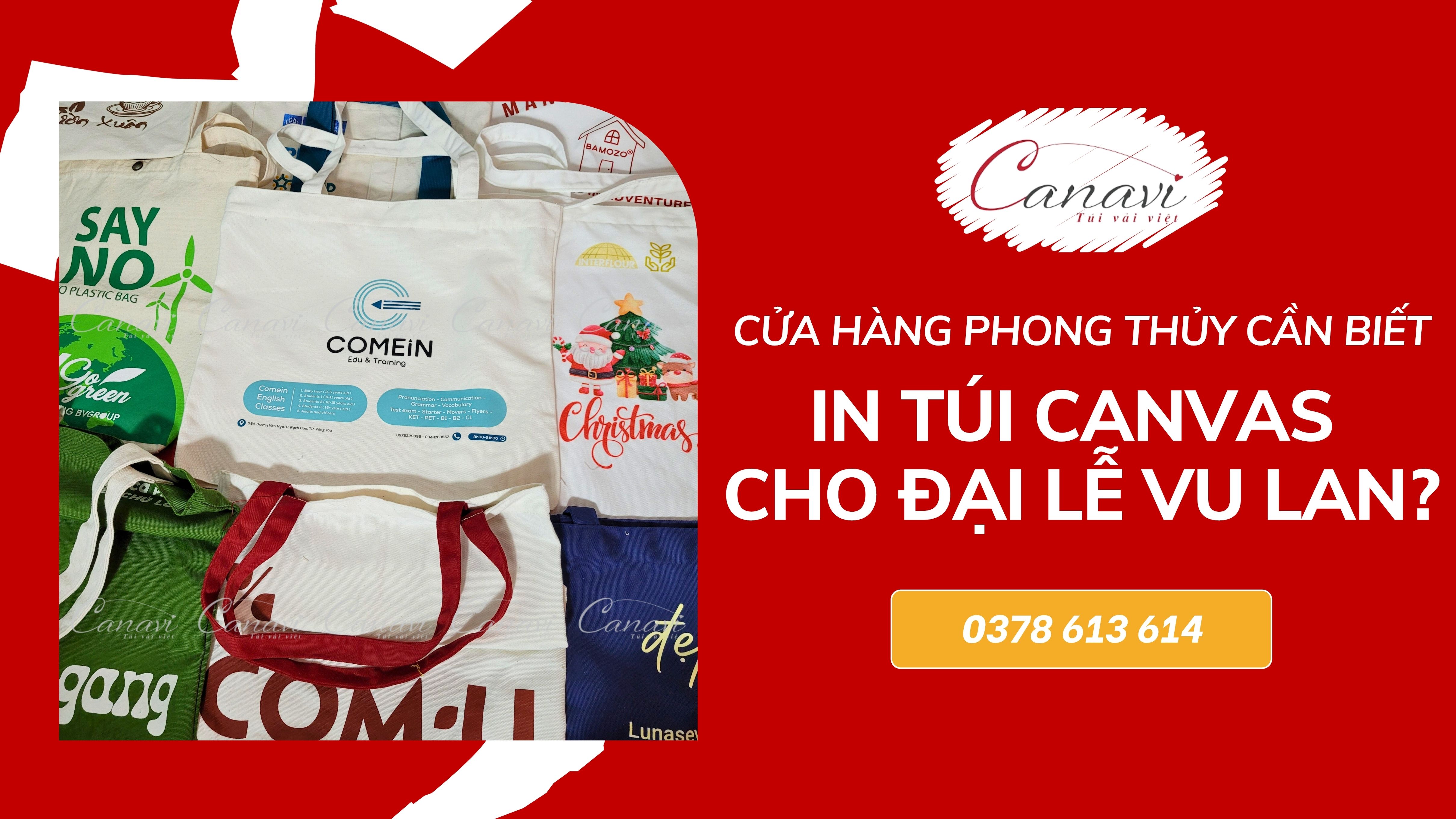 Cửa Hàng Kinh Doanh Đồ Phong Thủy Cần Đặt In Túi Canvas Cho Đại Lễ Vu Lan?