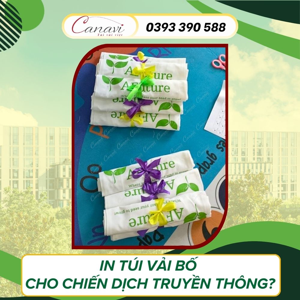 Túi vải bố trong chiến dịch truyền thông của thương hiệu xe điện