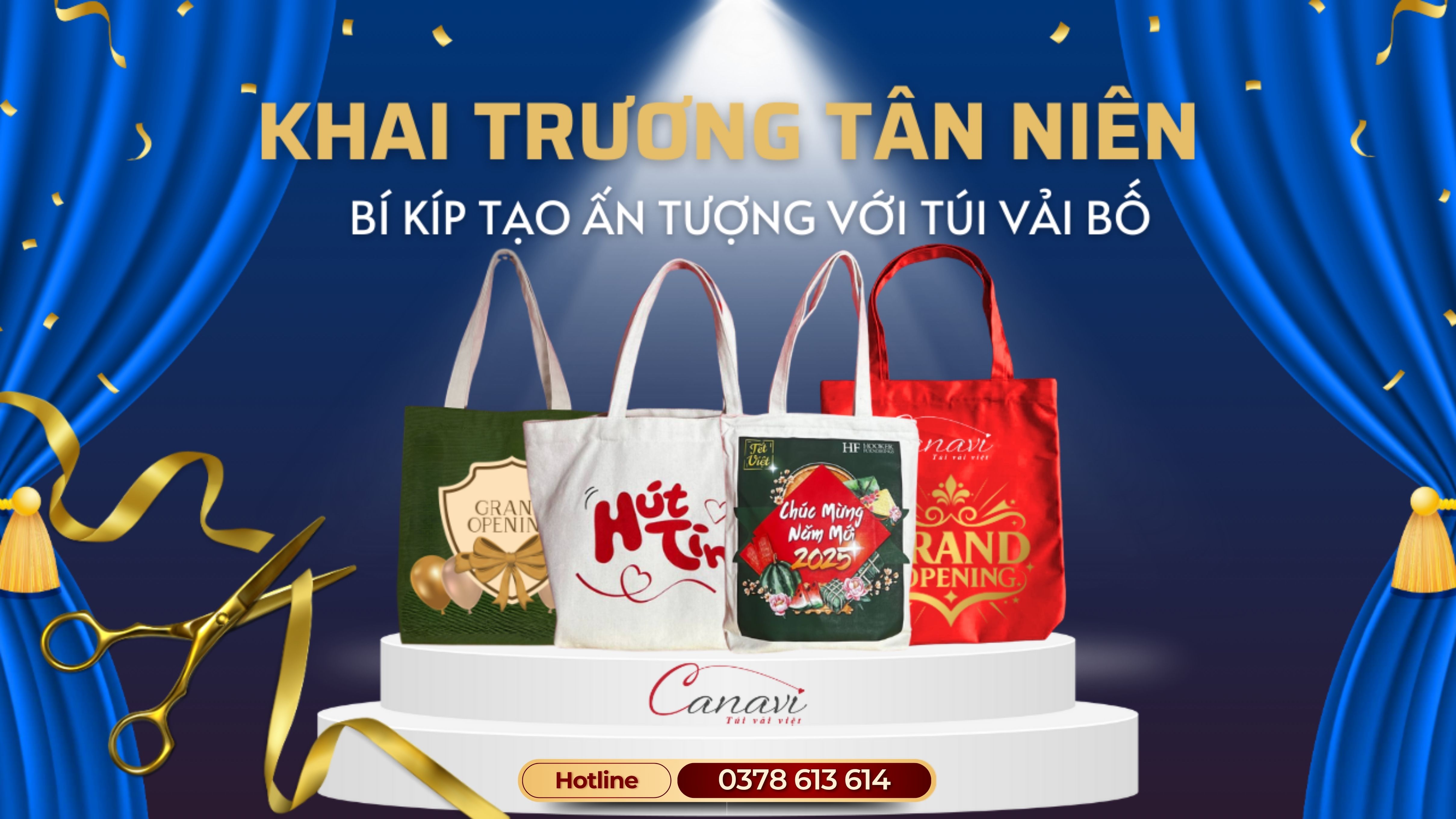 Khai Trương Tân Niên - Bí Quyết Thu Hút Khách Hàng Với Túi Vải Bố