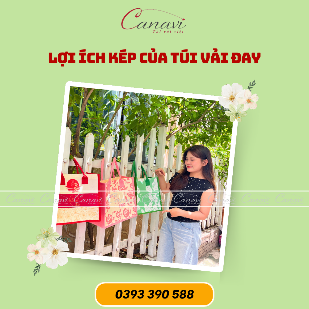 Lợi ích kép của túi vải đay