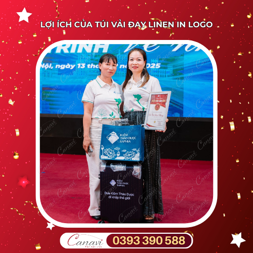 Lợi ích của túi vải đay linen in logo