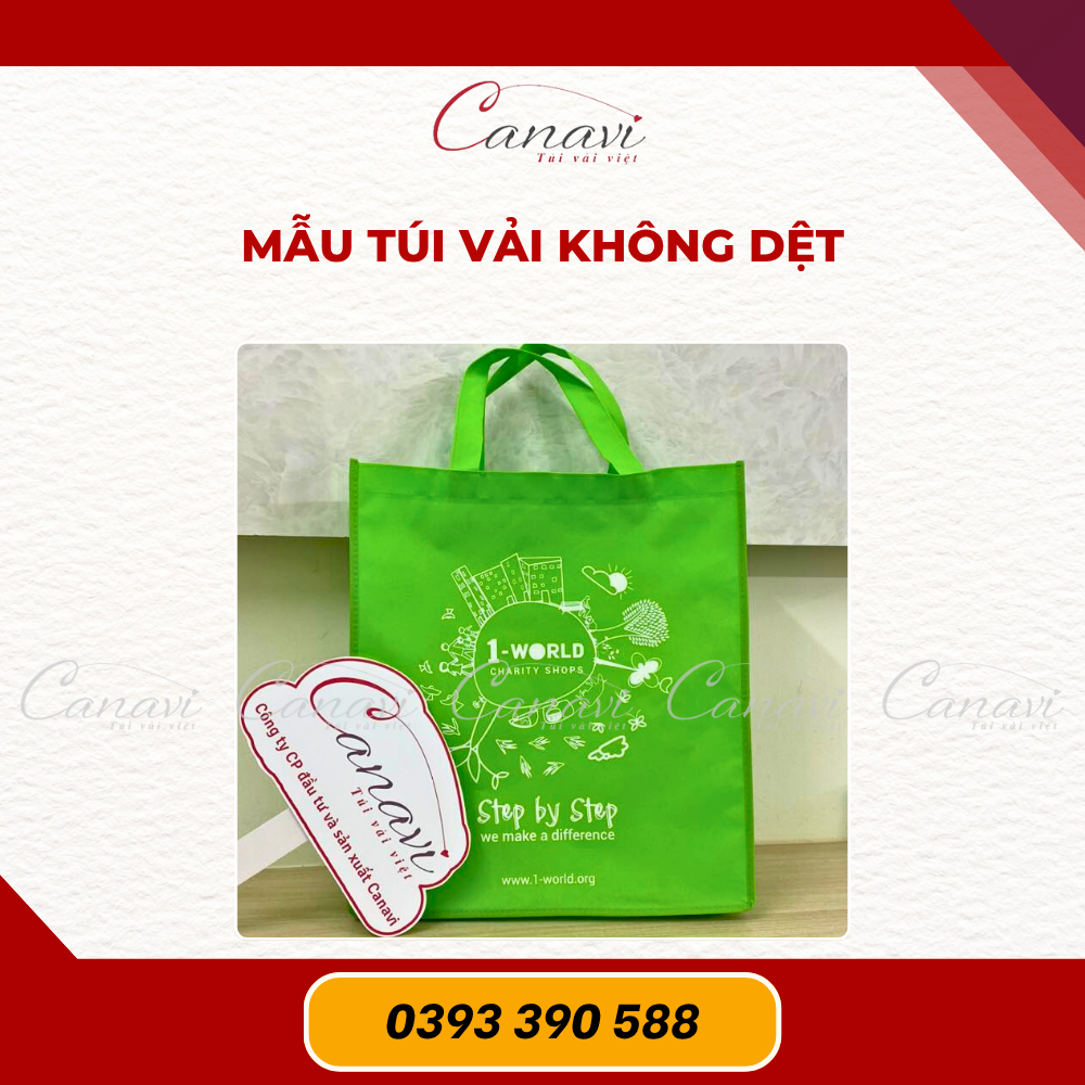 Túi vải không dệt in logo giá cạnh tranh