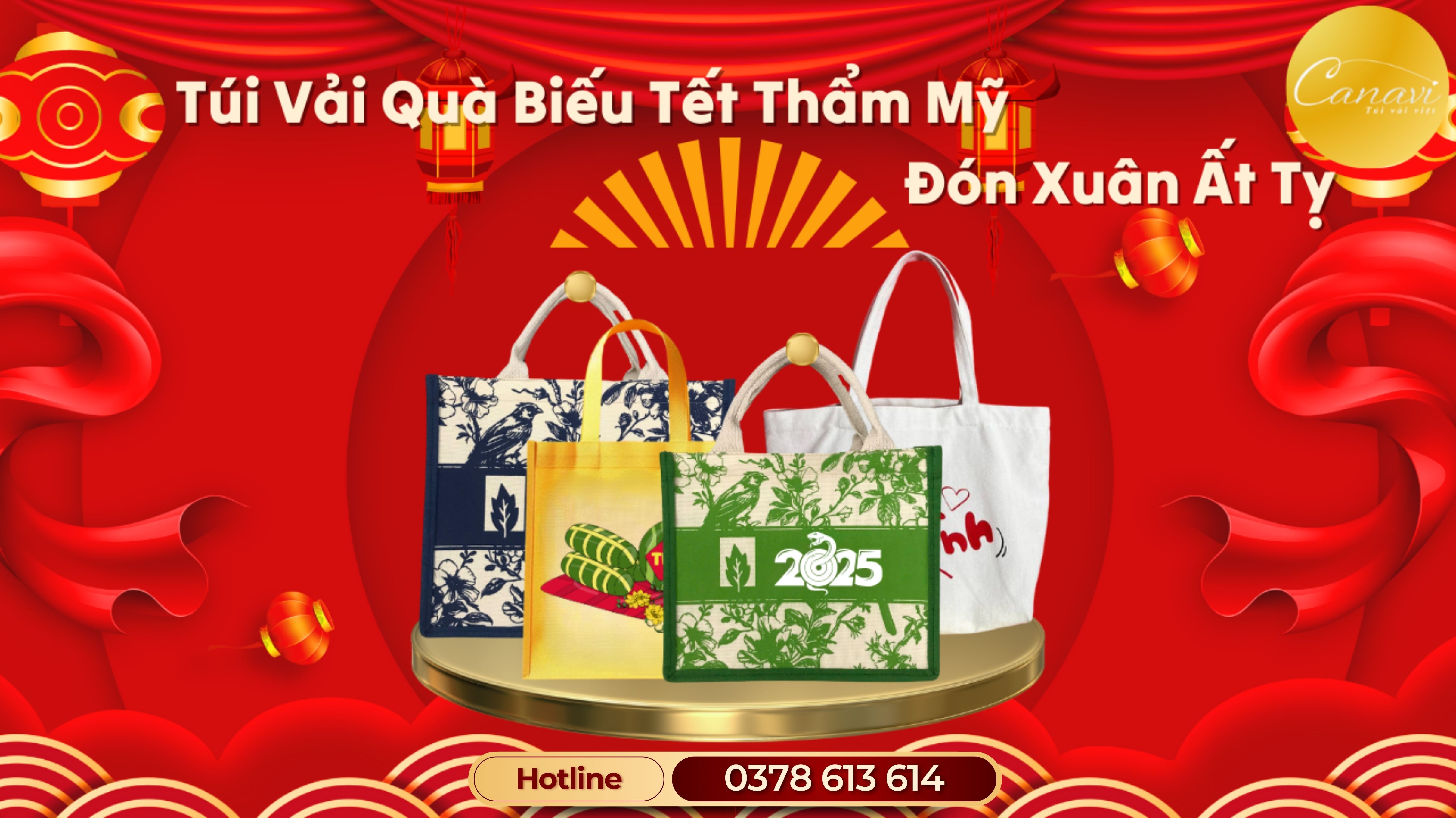 Quà Biếu Tết Doanh Nghiệp 2025 - Khi Túi Vải Thay Đổi Cách Tặng Quà
