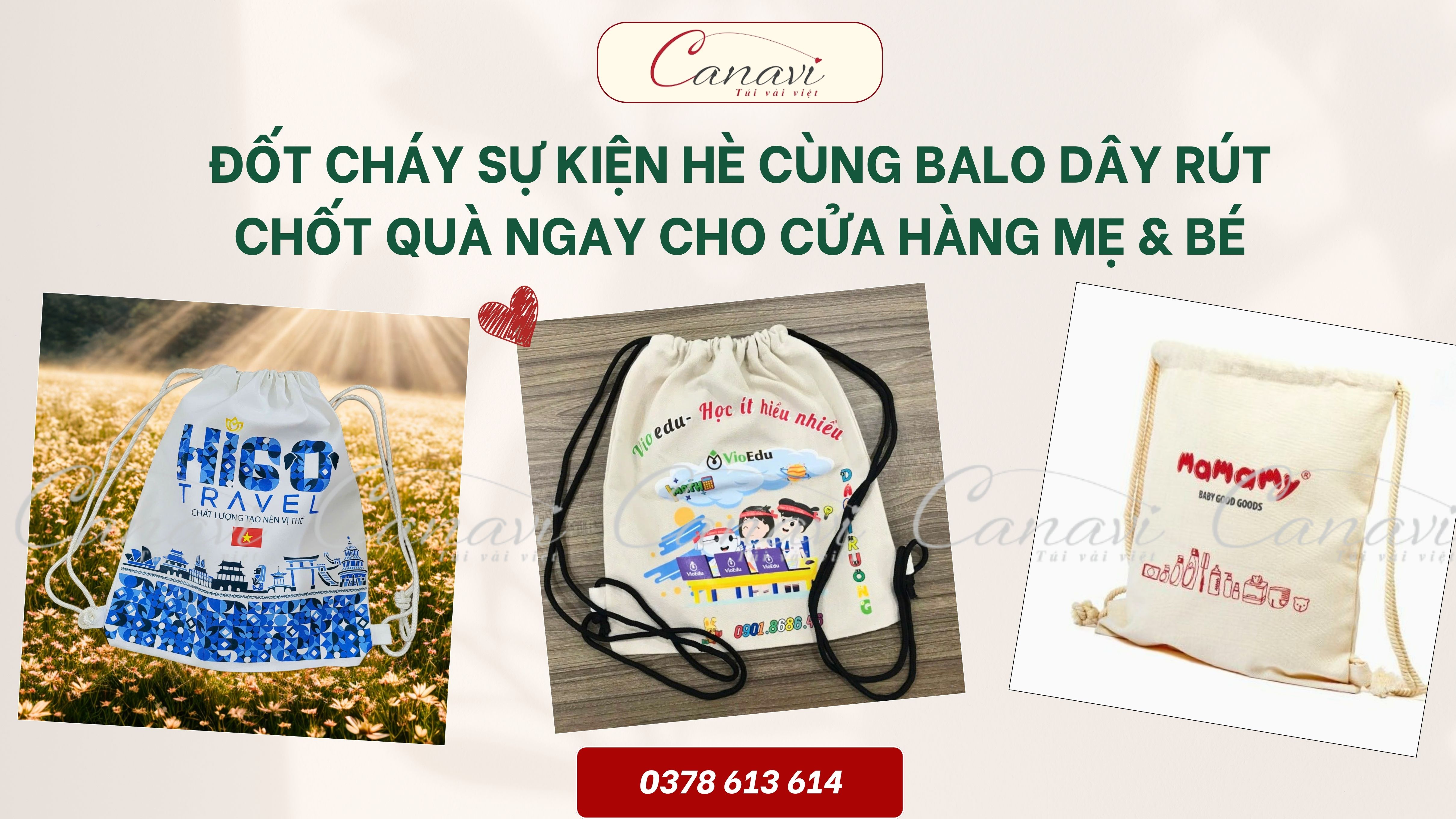 Đốt Cháy Sự Kiện Hè Cùng Balo Dây Rút - Chốt Quà Ngay Cho Cửa Hàng Mẹ & Bé