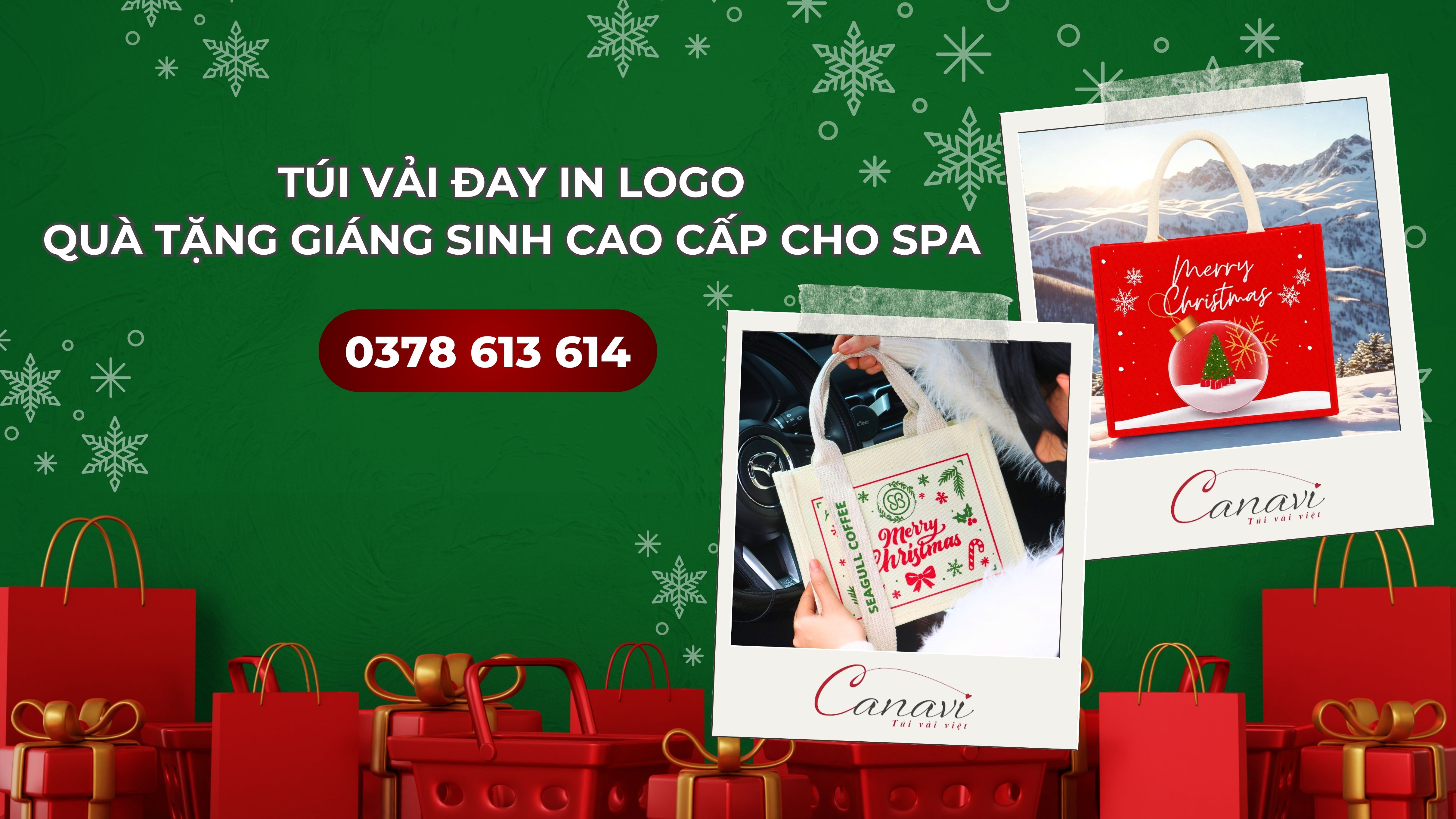 Quà Tặng Giáng Sinh Cao Cấp - Bí Quyết Marketing Cho Thương Hiệu Spa Cùng Túi Vải Đay In Logo