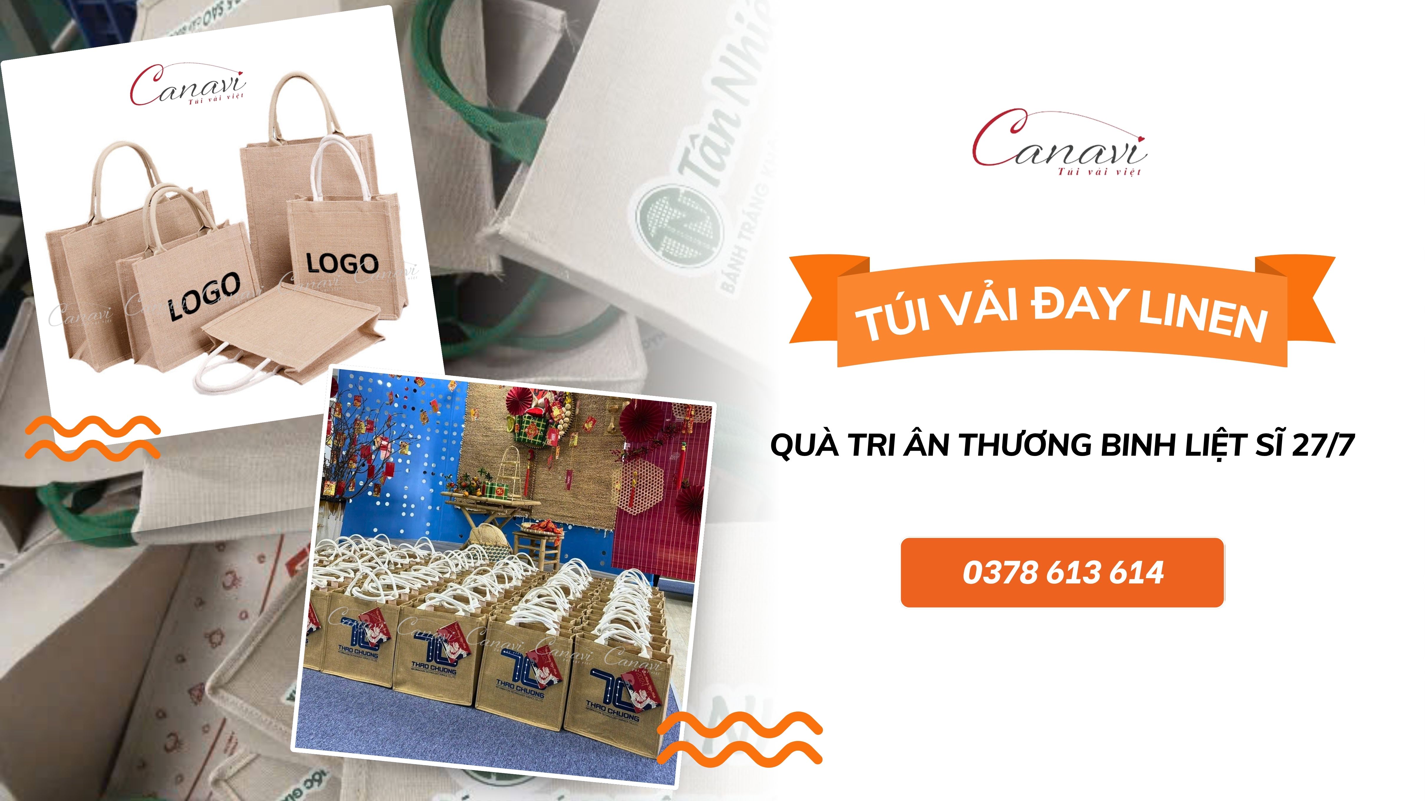 Quà Tặng Tri Ân Thương Binh Liệt Sĩ 27/7 Cùng Túi Vải In Logo