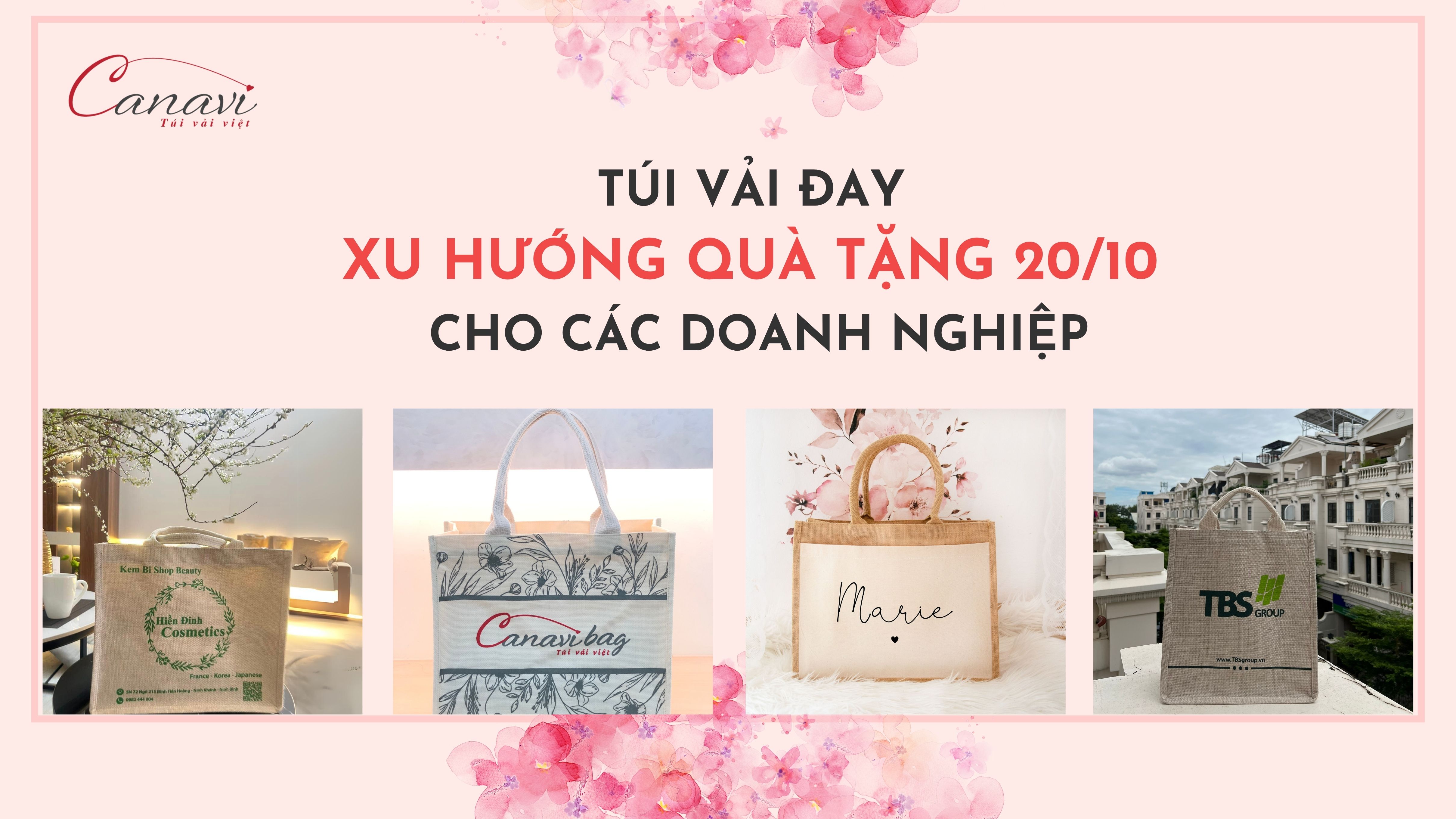Quà tặng túi vải đay - Xu hướng quà tặng 20/10