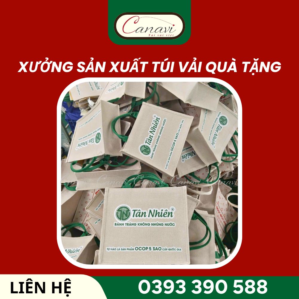 Túi Vải Việt Canavi - XƯỞNG SẢN XUẤT túi vải đay uy tín, chất lượng tốt, giá thành cạnh tranh 