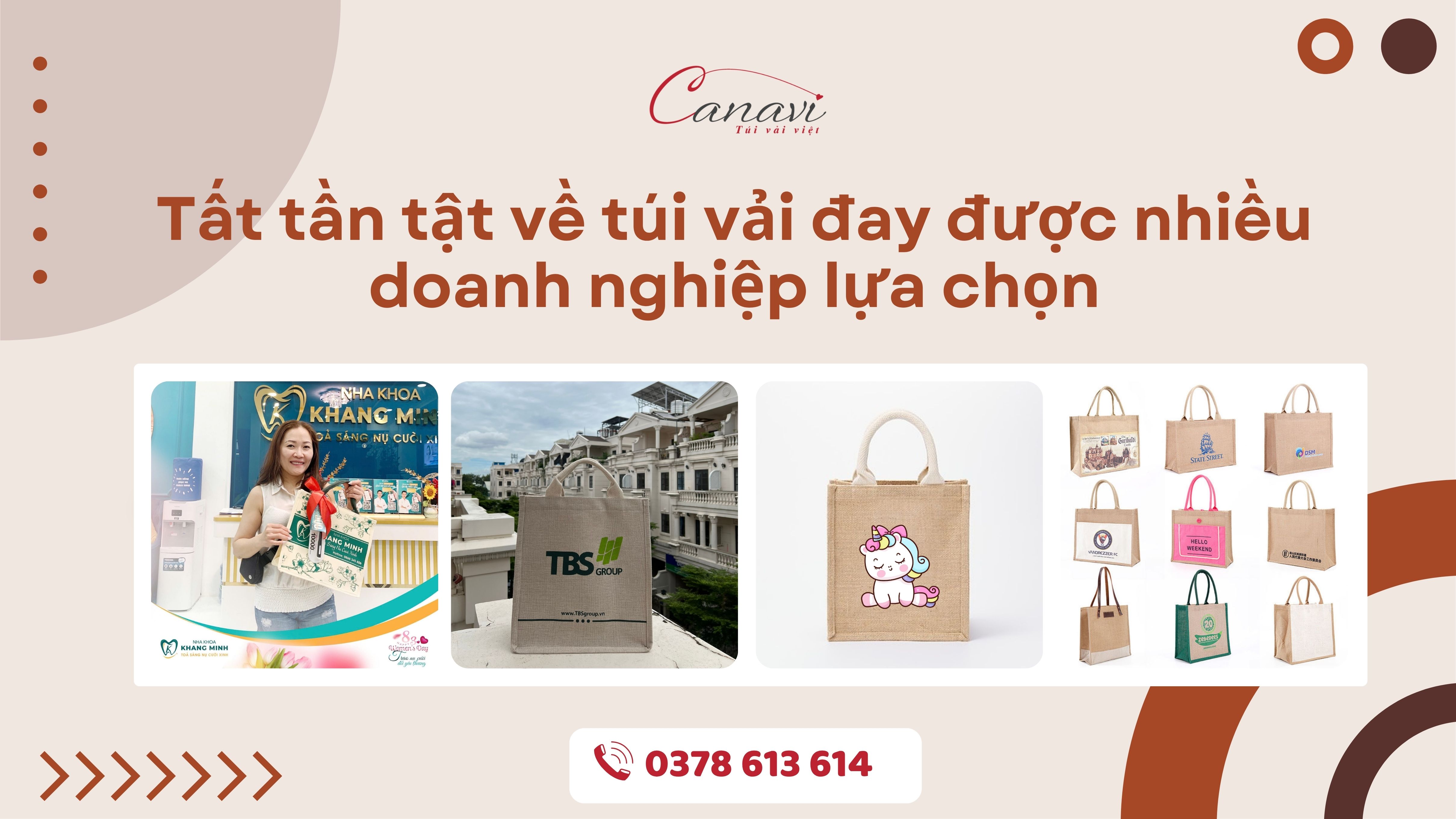 Tất tần tật về túi vải đay được nhiều doanh nghiệp lựa chọn