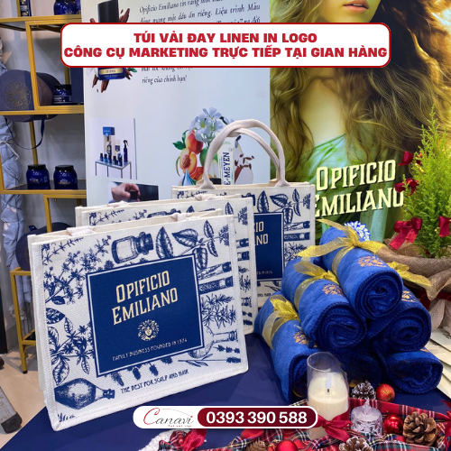 Túi vải đay - Công cụ marketing trực tiếp tại gian hàng