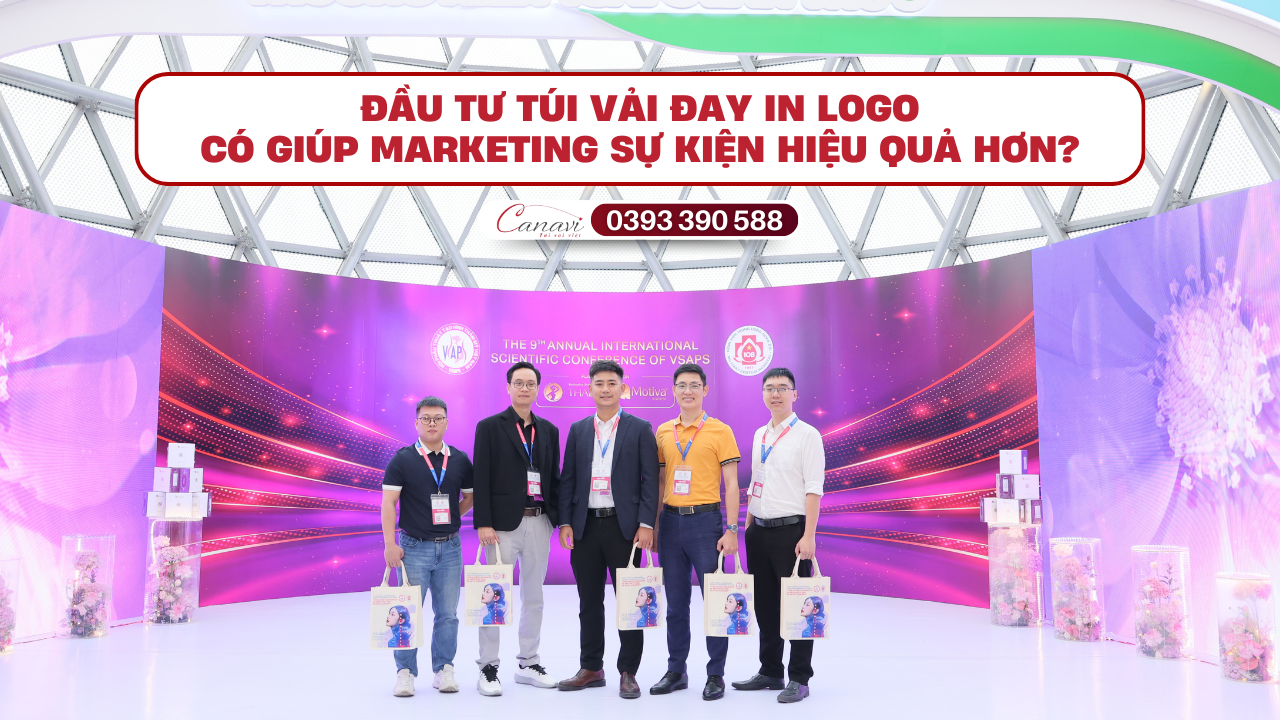 Đầu tư túi vải đay in logo giúp các gian hàng tại triển lãm, hội chợ marketing hiệu quả hơn?