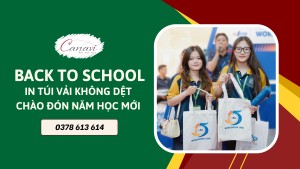 Back To School Rộn Ràng, In Túi Vải Không Dệt Chào Đón Năm Học Mới