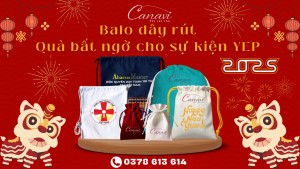 Balo dây rút - Chứa đựng quà tặng bất ngờ dành cho sự kiện YEP của doanh nghiệp