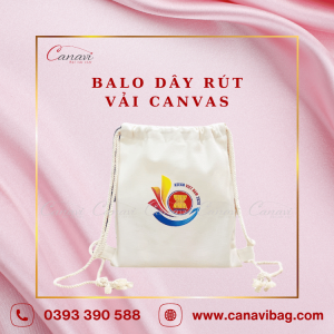 Balo Dây Rút Vải Canvas - BLR02
