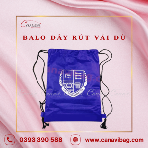 Balo dây rút vải dù Olympia Schools BLDR02