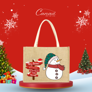 Túi Vải Đay (Linen) Phiên Bản Giáng Sinh TVĐGS02