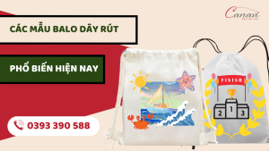 Các loại balo dây rút phổ biến nhất hiện nay