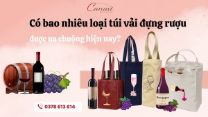 Có bao nhiêu loại túi vải đựng rượu được ưa chuộng hiện nay?