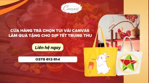 Cửa Hàng Trà In Túi Vải Canvas Cho Dịp Tết Trung Thu