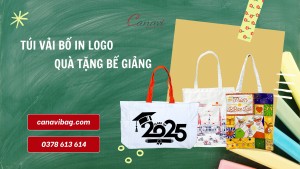 ĐẶT NGAY TÚI VẢI BỐ IN LOGO- QUÀ TẶNG NGÀY BẾ GIẢNG Ý NGHĨA