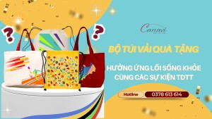 Hưởng ứng lối sống khỏe cùng quà tặng túi vải cho các sự kiện TDTT