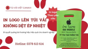 In logo lên túi vải không dệt ép nhiệt - Bí quyết quảng bá thương hiệu hiệu quả cho doanh nghiệp