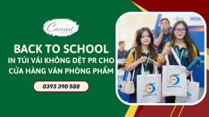 Back To School Rộn Ràng, In Túi Vải Không Dệt Chào Đón Năm Học Mới