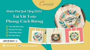 Khám Phá Quà Tặng 20/11 – Túi Vải Tote Mang Phong Cách Riêng